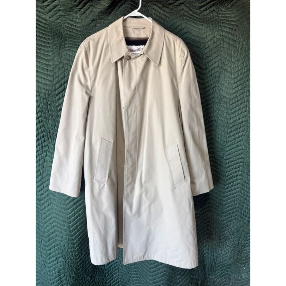 Clipper Mist Londontown Trench Coat All Weather  w/ Removable Faux Fur Liner